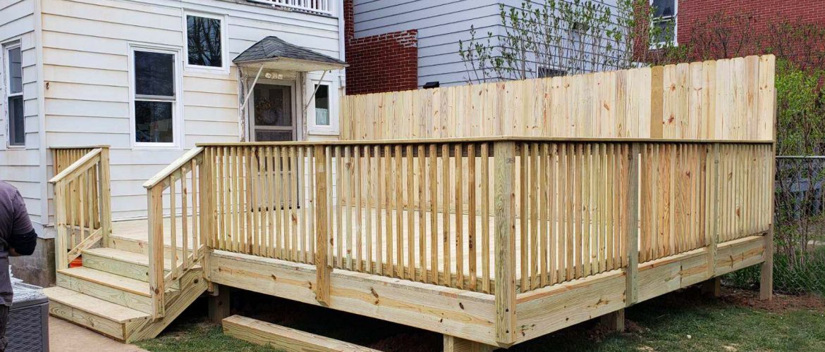 Large Wood Deck in Downtown Chambersburg